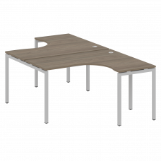 Metal System Quattro Рабочая станция криволинейная на П-образном м/к 40БП.РАС-СА-2.3 Вяз Благородный