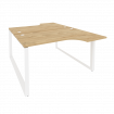 Onix Рабочая станция на О-образном м/к O.MO-D.SA-2 Тиквуд Светлый/Металл Белый 1380*1995*750 (1475/4