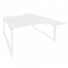 Onix Рабочая станция на О-образном м/к O.MO-D.SA-4 Белый Бриллиант/Металл Белый 1580*2395*750 (1635/