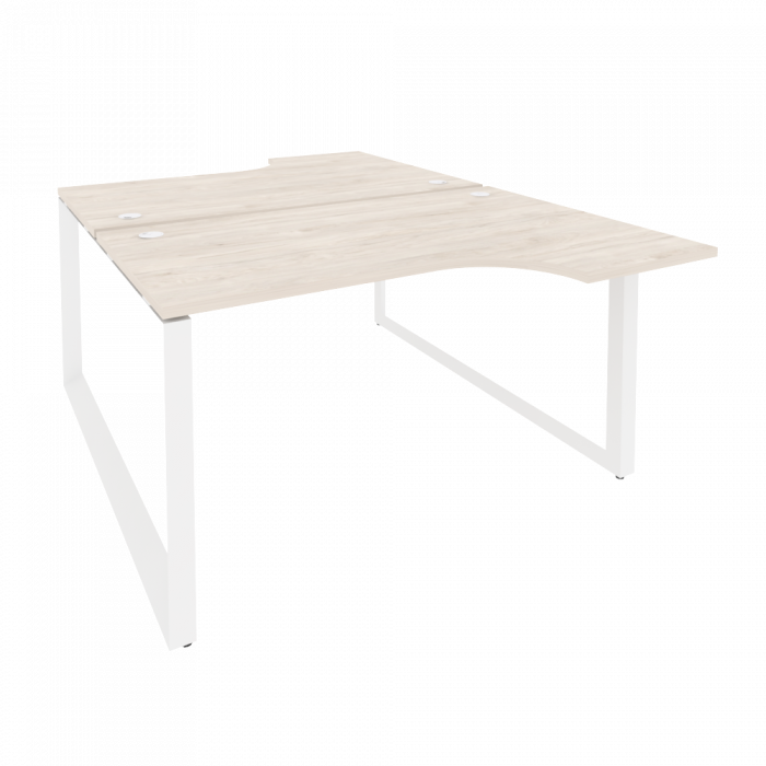 Onix Рабочая станция на О-образном м/к O.MO-D.SA-2 Денвер Светлый/Металл Белый 1380*1995*750 (1475/4
