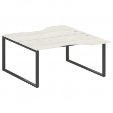 Metal System Рабочая станция криволинейная на О-образном м/к БО.РАС-СА-2.1 Дуб Наварра/Металл Антрац