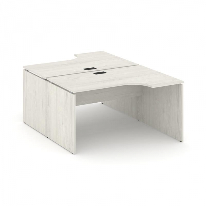 Стайл Проджект Рабочая станция эргоном. SN-D.DRPA-021 Дуб Наварра/Черная Заглушка 1380*1632/1992*750