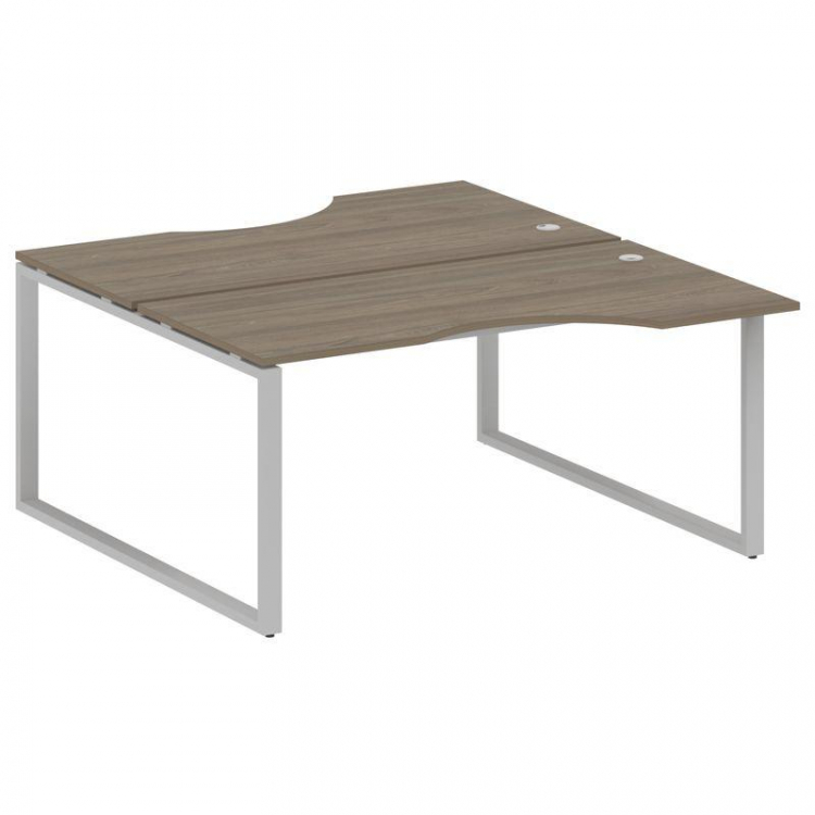 Metal System Рабочая станция криволинейная на О-образном м/к БО.РАС-СА-2.1 Вяз Благородный/Металл Се