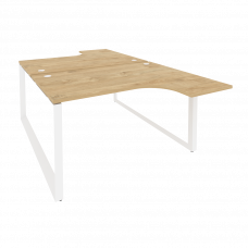 Onix Рабочая станция на О-образном м/к O.MO-D.SA-3 Тиквуд Светлый/Металл Белый 1380*2395*750 (1635/4