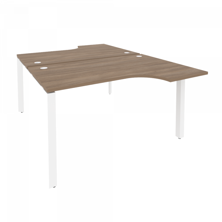 Onix Рабочая станция на П-образном м/к O.MP-D.SA-2 Дуб Аризона/Металл Белый 1380*1995*750 (1475/460)