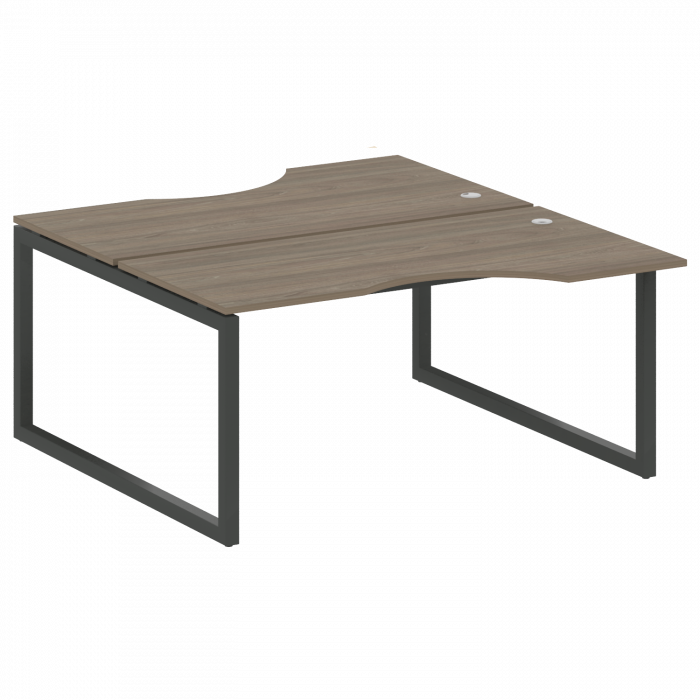 Metal System Quattro Рабочая станция криволинейная на О-образном м/к 50БО.РАС-СА-2.1 Вяз Благородный