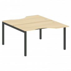 Metal System Quattro Рабочая станция криволинейная на П-образном м/к 50БП.РАС-СА-2.2 Акация Лорка/Ме