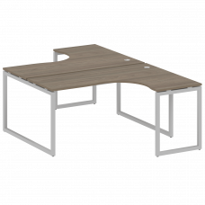 Metal System Quattro Рабочая станция криволинейная на О-образном м/к 40БО.РАС-СА-2.4 Вяз Благородный
