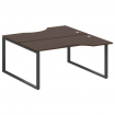 Metal System Рабочая станция криволинейная на О-образном м/к БО.РАС-СА-2.1 Венге Цаво/Металл Антраци