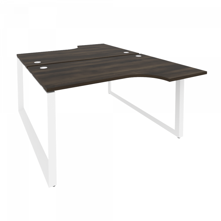 Onix Рабочая станция на О-образном м/к O.MO-D.SA-2 Дуб Мали/Металл Белый 1380*1995*750 (1475/460)