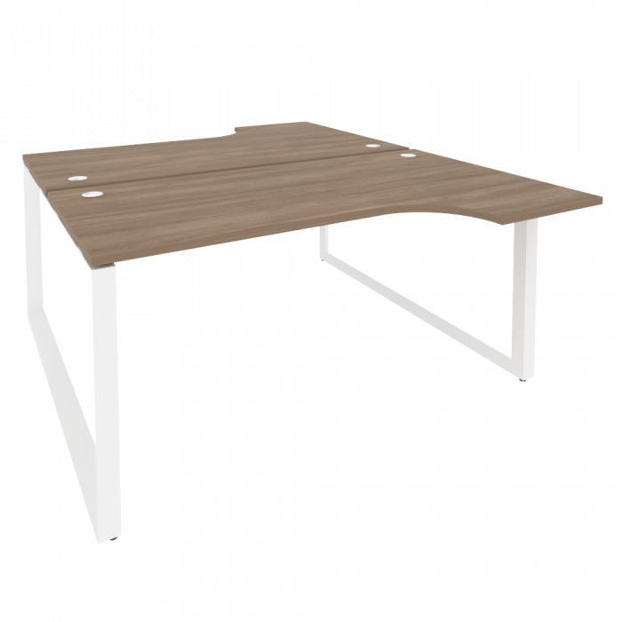 Onix Рабочая станция на О-образном м/к O.MO-D.SA-1 Дуб Аризона/Металл Белый 1580*1995*750 (1475/460)