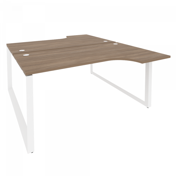 Onix Рабочая станция на О-образном м/к O.MO-D.SA-1 Дуб Аризона/Металл Белый 1580*1995*750 (1475/460)