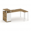 Concept Стол эргономичный с опорным распаш. шкафом с верх. горизонтом CN.SA-211(R) W Сандал Янтарный