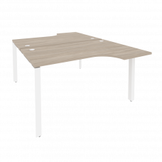 Onix Рабочая станция на П-образном м/к O.MP-D.SA-2 Дуб Аттик/Металл Белый 1380*1995*750 (1475/460)
