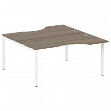 Metal System Quattro Рабочая станция криволинейная на П-образном м/к 50БП.РАС-СА-2.1 Вяз Благородный