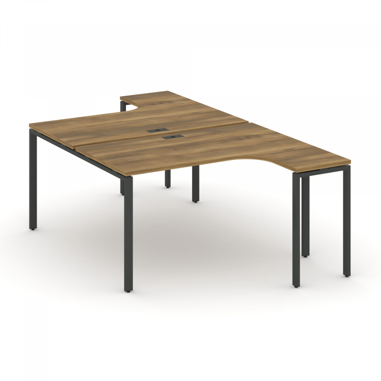 Concept Рабочая станция CN.DSA-002 Сандал Янтарный/Металл Антрацит 1580*1480*750