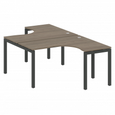 Metal System Quattro Рабочая станция криволинейная на П-образном м/к 50БП.РАС-СА-2.3 Вяз Благородный