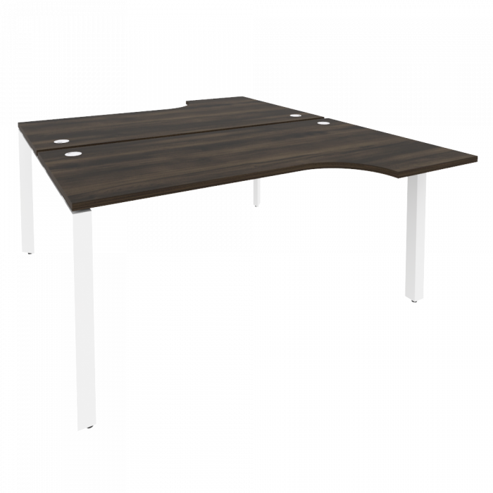 Onix Рабочая станция на П-образном м/к O.MP-D.SA-1 Дуб Мали/Металл Белый 1580*1995*750 (1475/460)