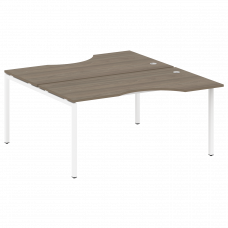 Metal System Quattro Рабочая станция криволинейная на П-образном м/к 40БП.РАС-СА-2.1 Вяз Благородный