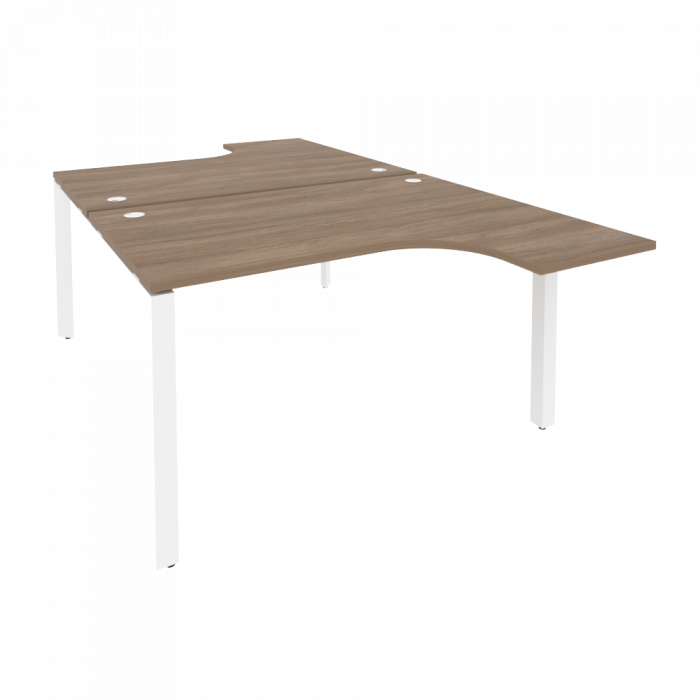 Onix Рабочая станция на П-образном м/к O.MP-D.SA-3 Дуб Аризона/Металл Белый 1380*2395*750 (1635/460)
