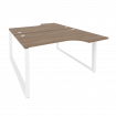 Onix Рабочая станция на О-образном м/к O.MO-D.SA-2 Дуб Аризона/Металл Белый 1380*1995*750 (1475/460)
