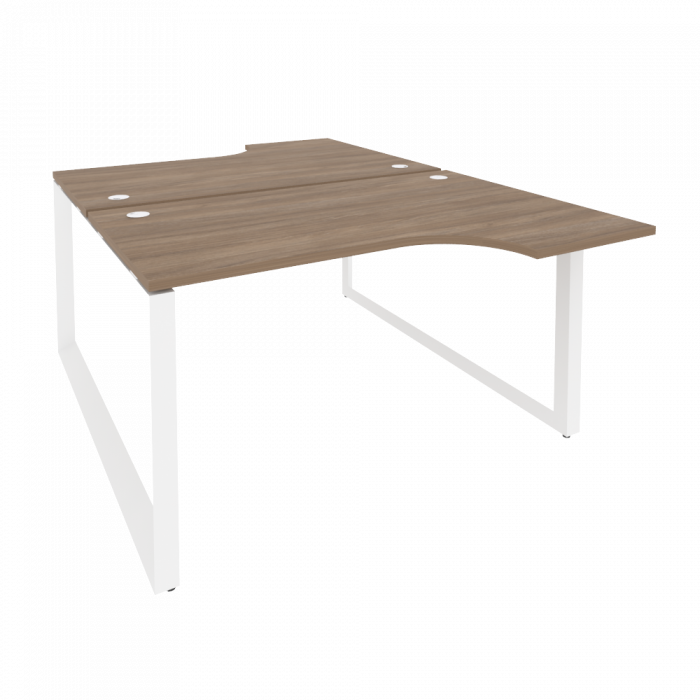 Onix Рабочая станция на О-образном м/к O.MO-D.SA-2 Дуб Аризона/Металл Белый 1380*1995*750 (1475/460)