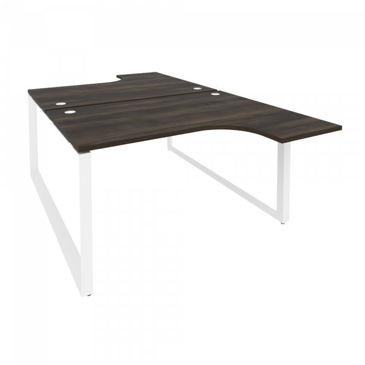 Onix Рабочая станция на О-образном м/к O.MO-D.SA-3 Дуб Мали/Металл Белый 1380*2395*750 (1635/460)