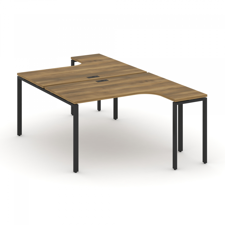 Concept Рабочая станция CN.DSA-001 Сандал Янтарный/Металл Черный 1380*1480*750