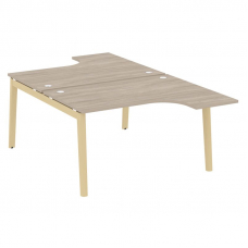 Onix Wood Рабочая станция OW.D.SA-3 Дуб Аттик/Дуб Светлый/Металл Белый 1380*2395*750 (1635/460)