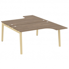 Onix Wood Рабочая станция OW.D.SA-4 Дуб Аризона/Дуб Светлый/Металл Белый 1580*2395*750 (1635/460)