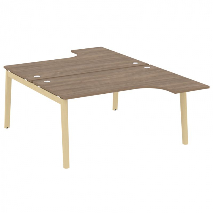 Onix Wood Рабочая станция OW.D.SA-4 Дуб Аризона/Дуб Светлый/Металл Белый 1580*2395*750 (1635/460)