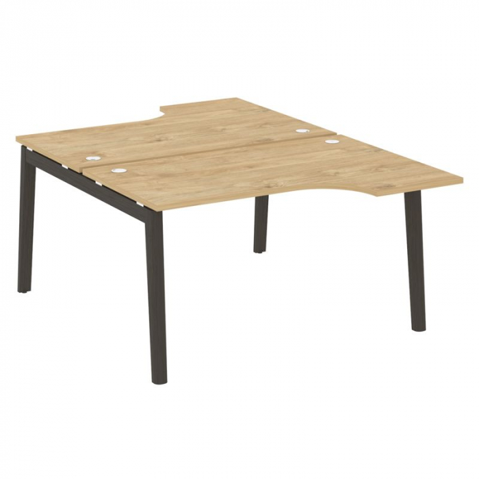 Оникс Вуд Рабочая станция OW.D.SA-2 Тиквуд Светлый/Дуб Темный/Металл Антрацит 1380*1995*750 (1475/46