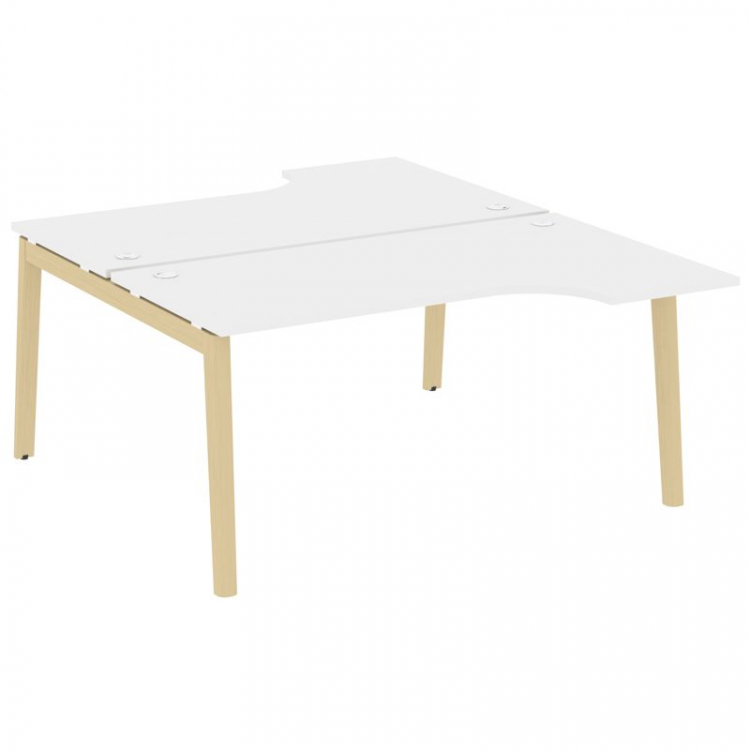 Onix Wood Рабочая станция OW.D.SA-1 Белый Бриллиант/Дуб Светлый/Металл Белый 1580*1995*750 (1475/460