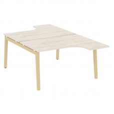 Onix Wood Рабочая станция OW.D.SA-3 Денвер Светлый/Дуб Светлый/Металл Белый 1380*2395*750 (1635/460)