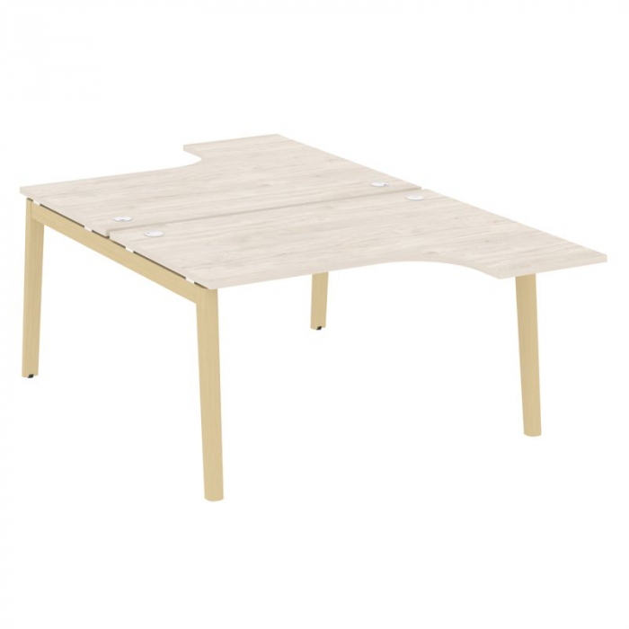 Onix Wood Рабочая станция OW.D.SA-3 Денвер Светлый/Дуб Светлый/Металл Белый 1380*2395*750 (1635/460)