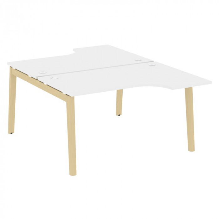 Onix Wood Рабочая станция OW.D.SA-2 Белый Бриллиант/Дуб Светлый/Металл Белый 1380*1995*750 (1475/460