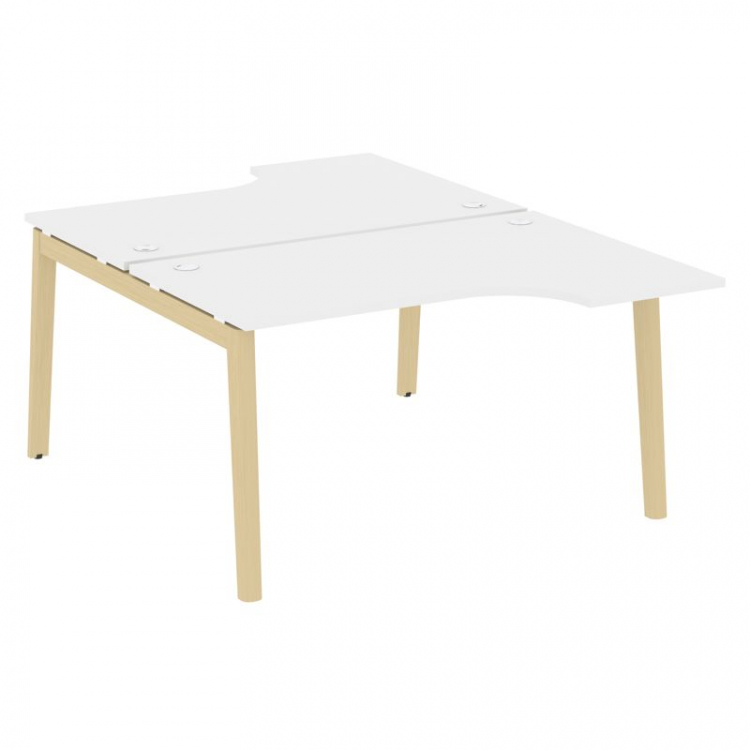 Onix Wood Рабочая станция OW.D.SA-2 Белый Бриллиант/Дуб Светлый/Металл Белый 1380*1995*750 (1475/460