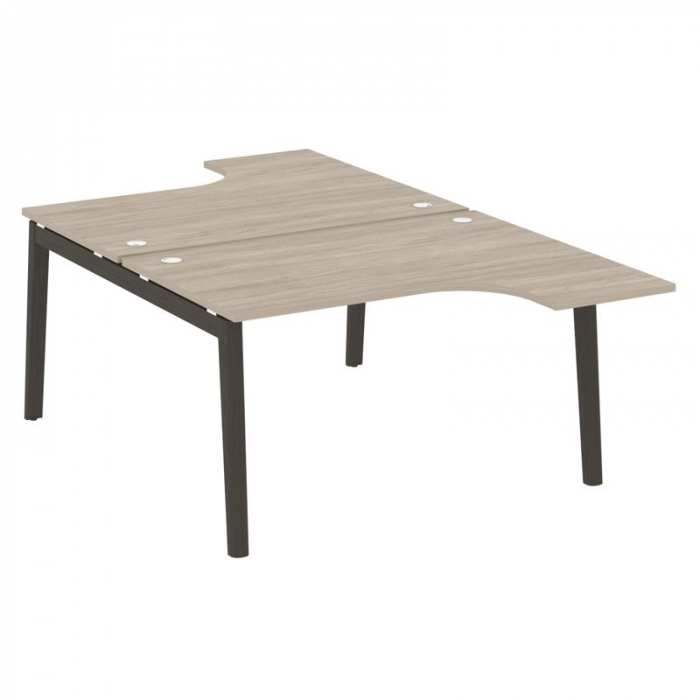 Onix Wood Рабочая станция OW.D.SA-3 Дуб Аттик/Дуб Темный/Металл Антрацит 1380*2395*750 (1635/460)