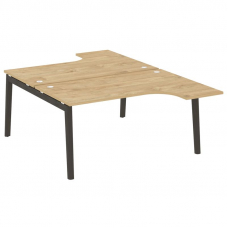 Onix Wood Рабочая станция OW.D.SA-4 Тиквуд Светлый/Дуб Темный/Металл Антрацит 1580*2395*750 (1635/46