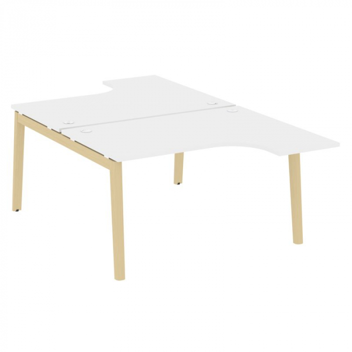 Onix Wood Рабочая станция OW.D.SA-3 Белый Бриллиант/Дуб Светлый/Металл Белый 1380*2395*750 (1635/460