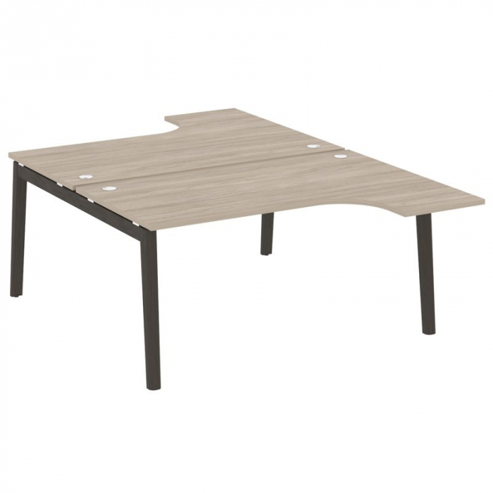 Onix Wood Рабочая станция OW.D.SA-4 Дуб Аттик/Дуб Темный/Металл Антрацит 1580*2395*750 (1635/460)