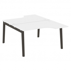 Onix Wood Рабочая станция OW.D.SA-2 Белый Бриллиант/Дуб Темный/Металл Антрацит 1380*1995*750 (1475/4