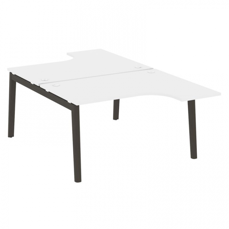 Onix Wood Рабочая станция OW.D.SA-3 Белый Бриллиант/Дуб Темный/Металл Антрацит 1380*2395*750 (1635/4