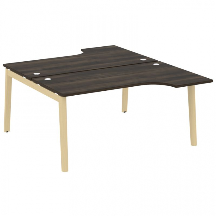 Onix Wood Рабочая станция OW.D.SA-1 Дуб Мали/Дуб Светлый/Металл Белый 1580*1995*750 (1475/460)