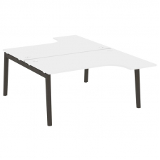 Onix Wood Рабочая станция OW.D.SA-4 Белый Бриллиант/Дуб Темный/Металл Антрацит 1580*2395*750 (1635/4