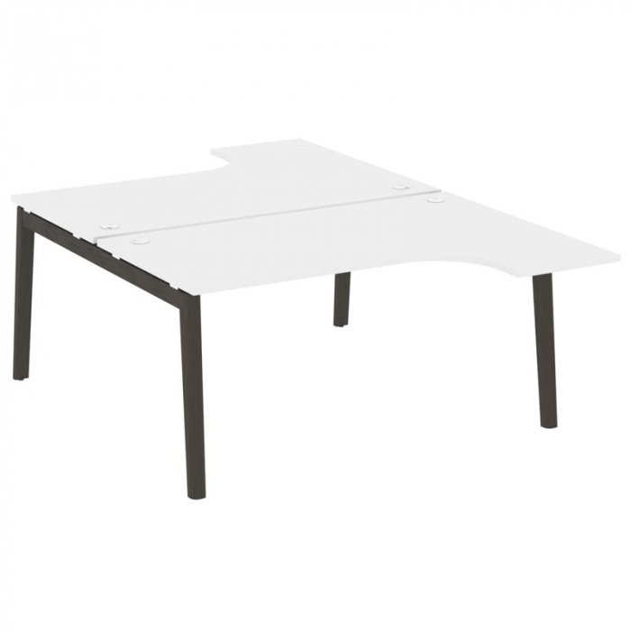 Onix Wood Рабочая станция OW.D.SA-4 Белый Бриллиант/Дуб Темный/Металл Антрацит 1580*2395*750 (1635/4