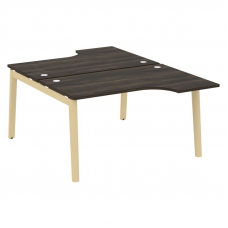 Onix Wood Рабочая станция OW.D.SA-2 Дуб Мали/Дуб Светлый/Металл Белый 1380*1995*750 (1475/460)