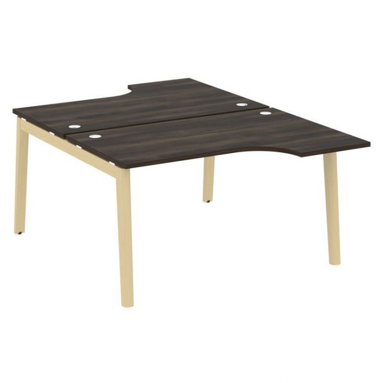 Onix Wood Рабочая станция OW.D.SA-2 Дуб Мали/Дуб Светлый/Металл Белый 1380*1995*750 (1475/460)