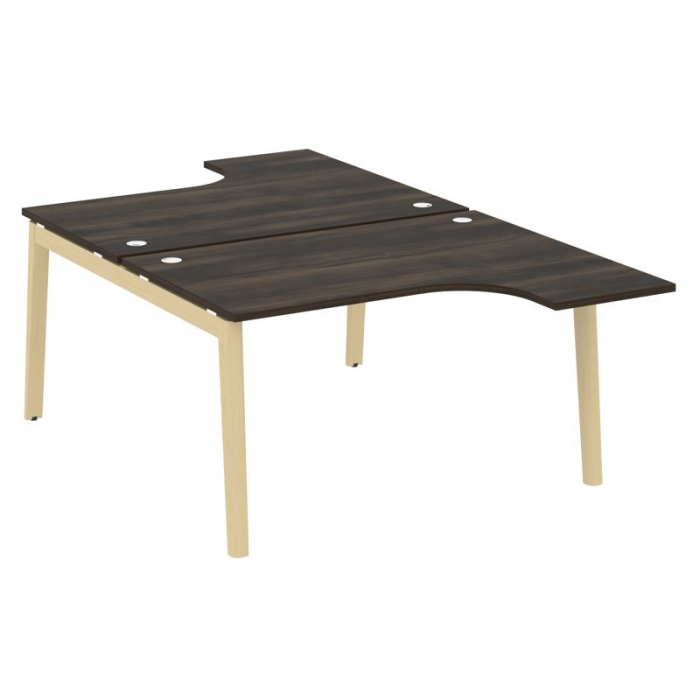 Onix Wood Рабочая станция OW.D.SA-3 Дуб Мали/Дуб Светлый/Металл Белый 1380*2395*750 (1635/460)