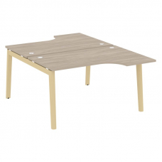 Onix Wood Рабочая станция OW.D.SA-2 Дуб Аттик/Дуб Светлый/Металл Белый 1380*1995*750 (1475/460)